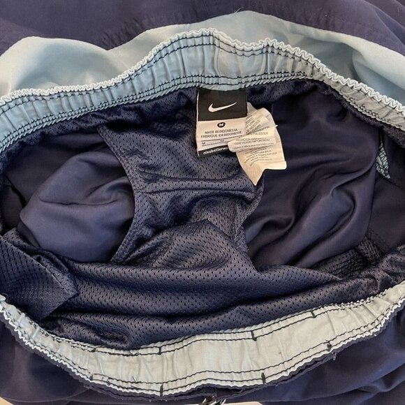 Nike Swim Trunks Mens Size Medium Blue Lined - Picture 9 of 9